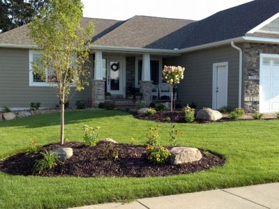River Falls, WI - New Construction Planting & Sod Installation