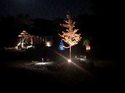 St. Croix Valley, WI - Landscape Lighting with Color Changing Fixtures